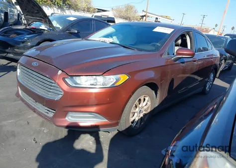 2015 Ford Fusion S из США, поврежденный, VIN 3FA6P0G7XFR128527